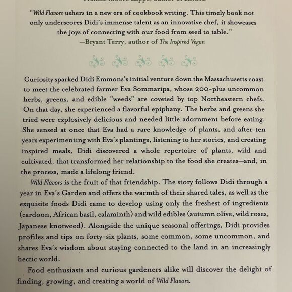 “Wild Flavors” Chef’s Transformative Year Cooking Eva’s Farm Didi Emmons - Picture 13 of 14